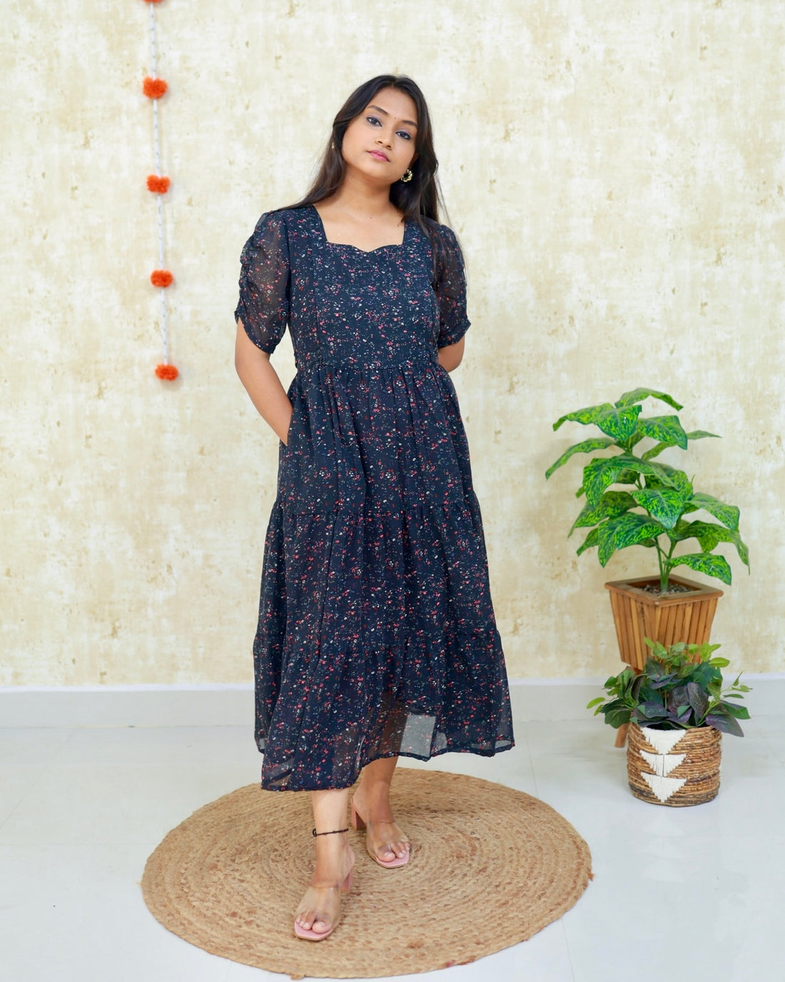 Indira | Maternity Georgette Kurti with Cotton Lining