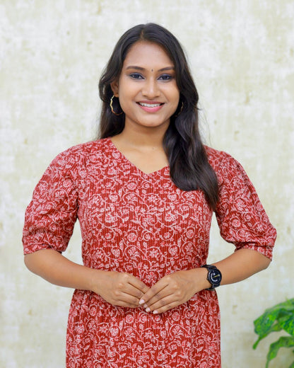 Mathi | Maternity Katha Cotton Kurti