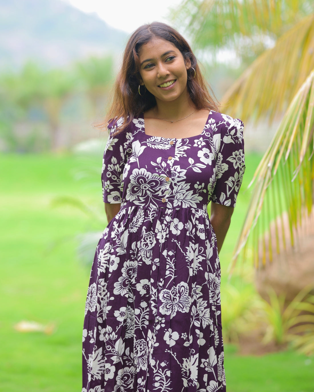 Amirtha Maxi without Lining [Center Button]