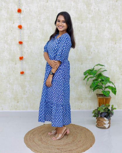 Navya | Maternity Katha Cotton Kurti