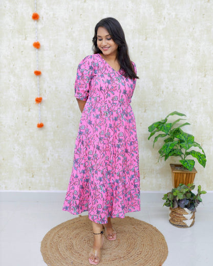 Anjali | Maternity Katha Cotton Kurti