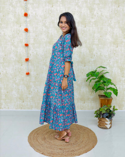 Kriti | Maternity Katha Cotton Kurti