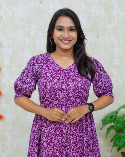 Rathi | Maternity Katha Cotton Kurti