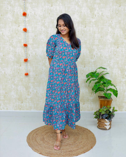 Kriti | Maternity Katha Cotton Kurti