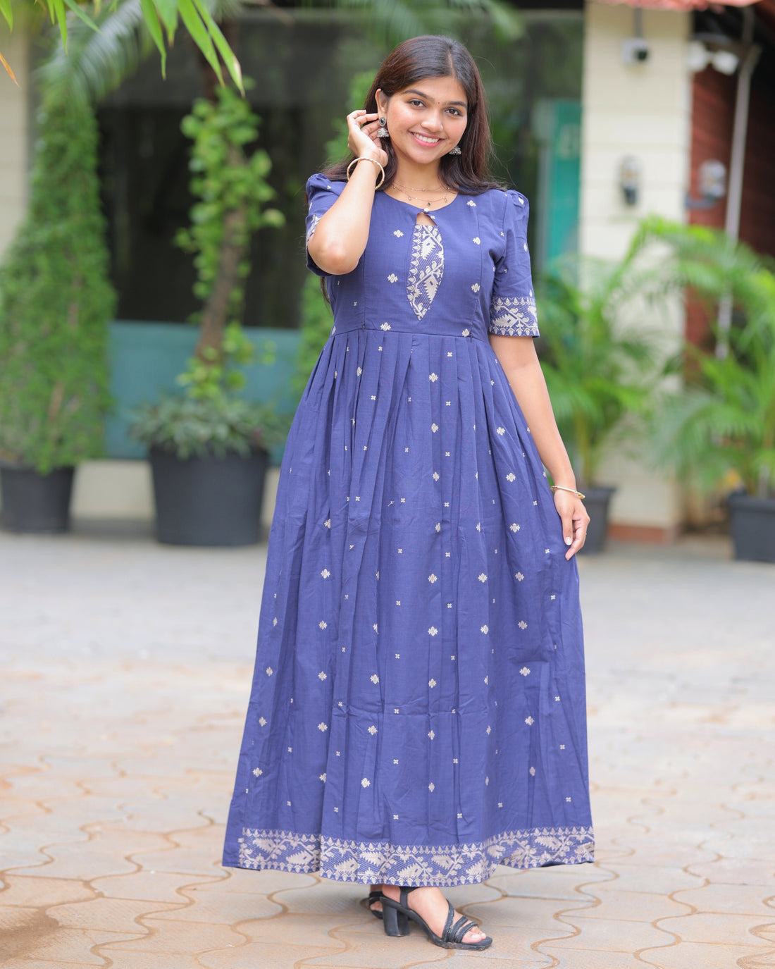 Poonguzhali_V2 Maxi with Lining [Double Side Zips]